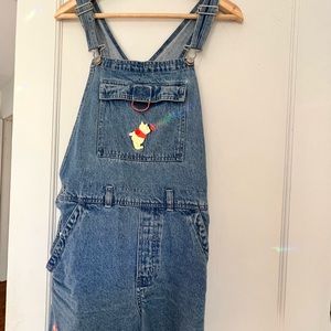 Vintage 90s Denim Winnie the Pooh Overalls